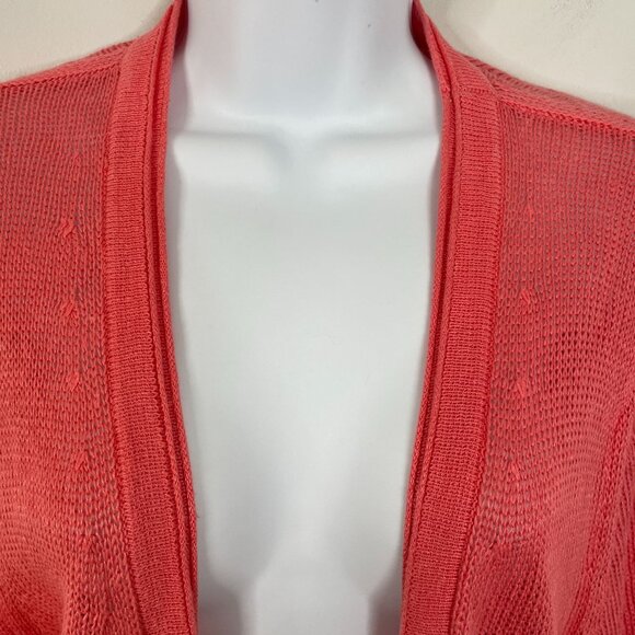 J. Jill Womens 100% LINEN Open Front Cardigan Sweater Size MP Casual Travel Work - Picture 3 of 11